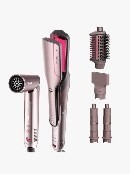 The Shark FlexFusion Air & Ceramic Styling System on a light gray background